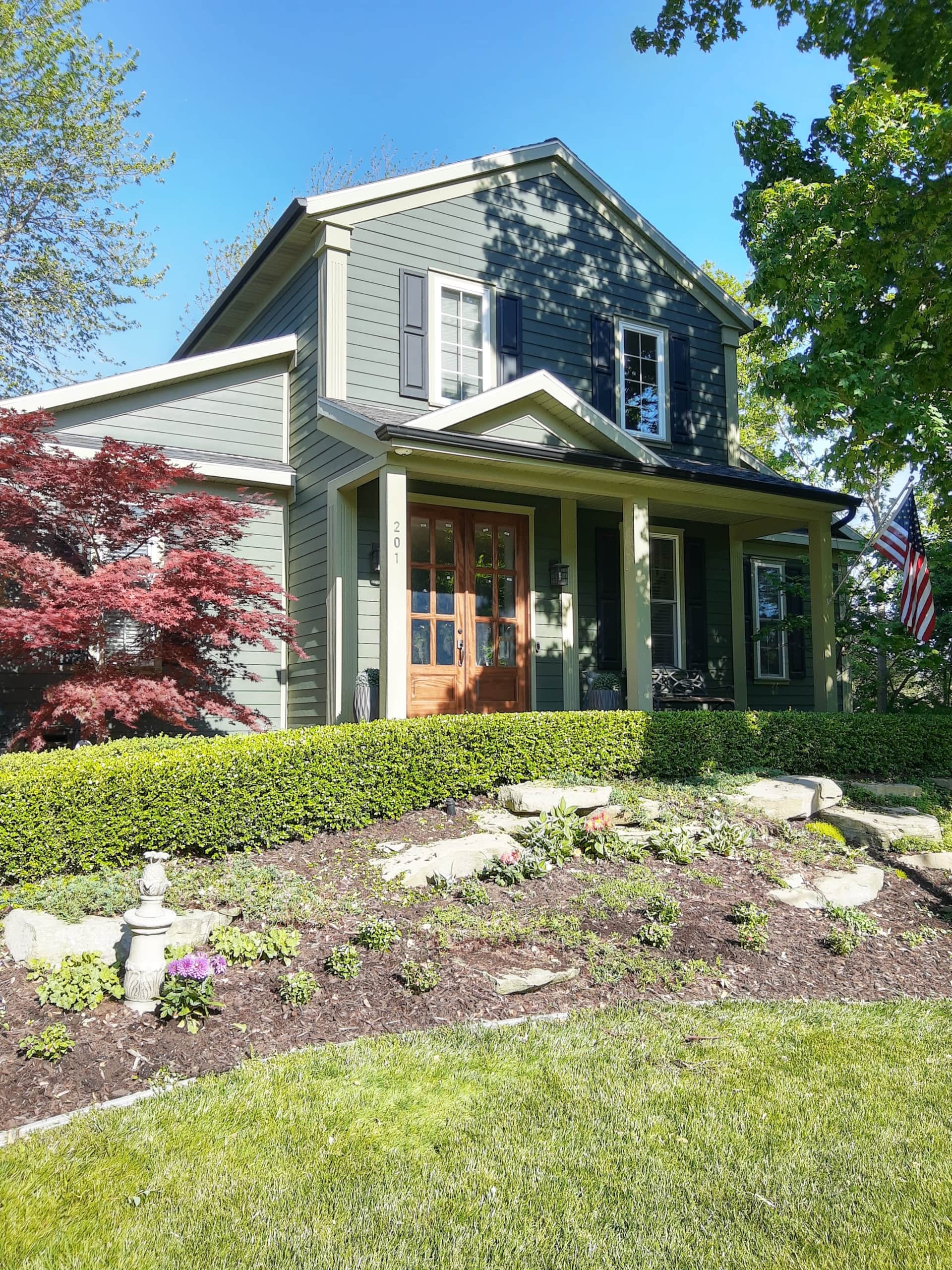 House exterior at dusk