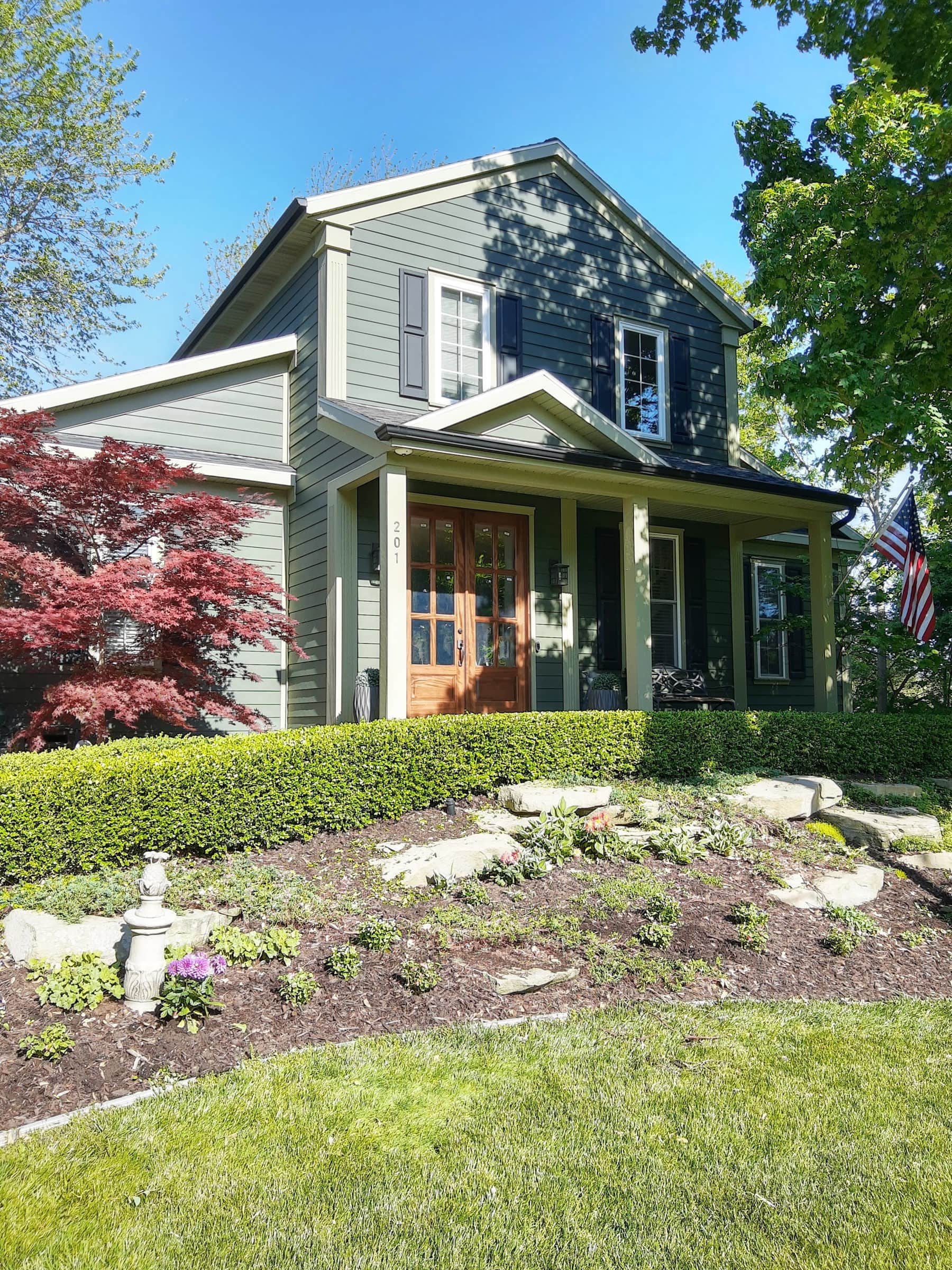 House exterior with garden